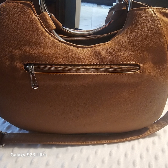 Plaid Handbag - Brown and Cream - Picture 16 of 16